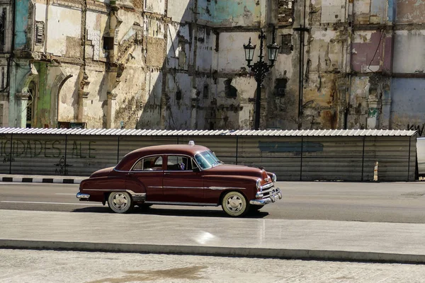 Old Brown Car Streets Havan Royalty Free Stock Images