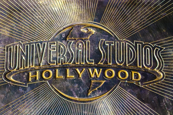 Логотип Universal Studios Hollywood Universal Studios Hollywood Парк Развлечений Киностудия — стоковое фото