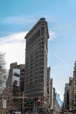 New York 'un Flatiron Üçgen Binası 10 / 04 / 2014 Ulusal Tarihi Tarihi Eserler