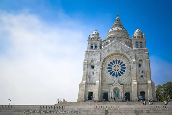 Portugal Viana Castello Igreja Sagrado Coração Jesus Santa Luzia Sagrado — Fotografia de Stock