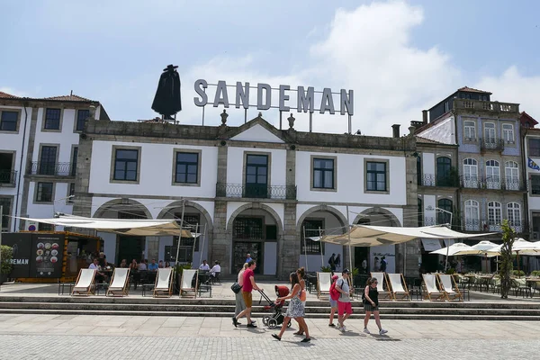 Portugalia Firma Porto Sandeman Wzdłuż Douro Miejsce Degustacji Sprzedaży Porto — Zdjęcie stockowe