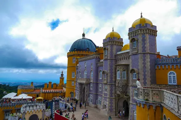 Portugalia Sintra Pałac Penii Jest Zabytkiem Narodowym Jest Jednym Głównych — Zdjęcie stockowe