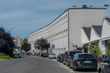 Krakow, Polonya, 7 Ağustos 2025. Krakow Yahudi Mahallesi, Oskar Schnidler Fabrikası, Enamel Fabrikası