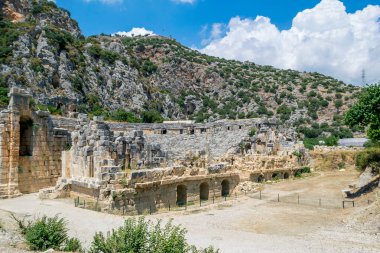 Demre 'deki Greko-Romen amfitiyatrosu (Mira) Türkiye