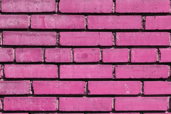 粉红砖墙 粉红砖的背景特写 — 图库照片