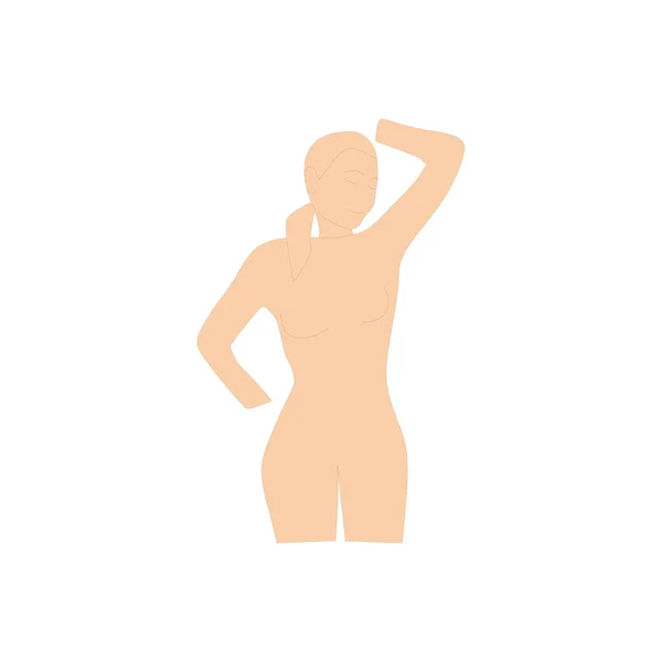 Human Silhouette Icon Illustration Silhouette Woman Medicine — Stock Photo, Image