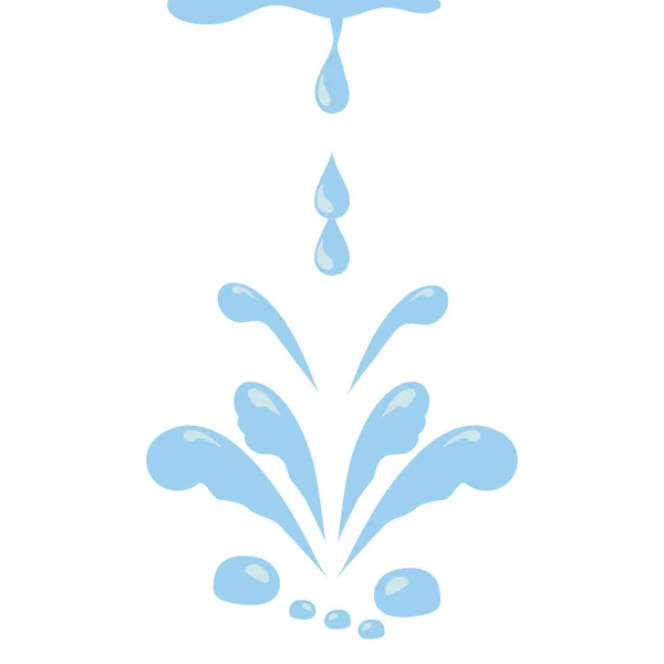 Wasservektorelemente, Tränen, Wassertropfen — Stockvektor