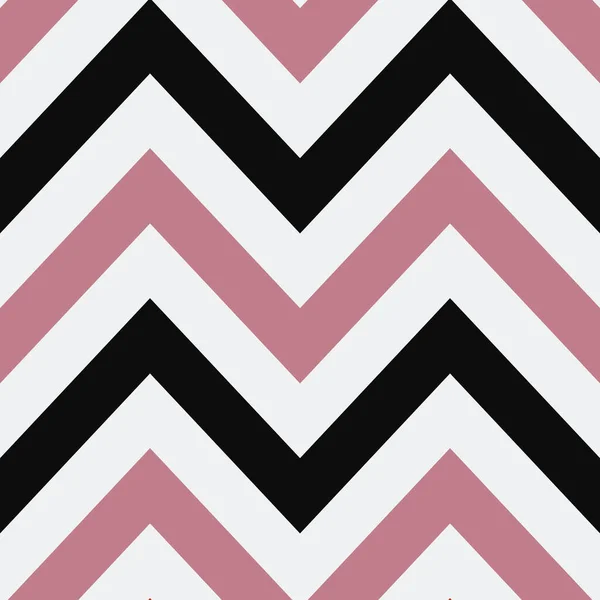 Patrón Zigzag Con Colores Rosa Negro Viejo Estilo Fanshion — Archivo Imágenes Vectoriales