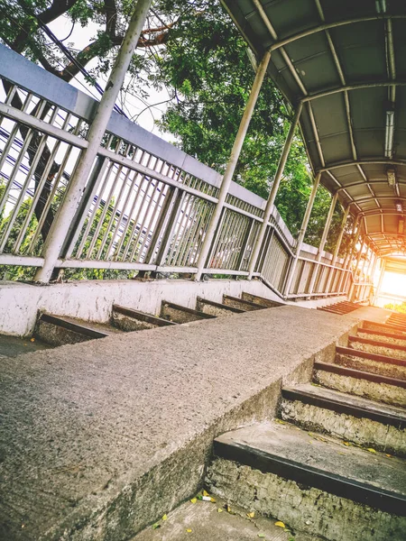 Gångbro Vid Pancoran Barat Busshållplats Jakarta — Stockfoto