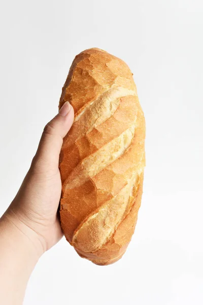 Хлеб Изолированы Белом Фоне Буханка Выпечка Пекарня — стоковое фото
