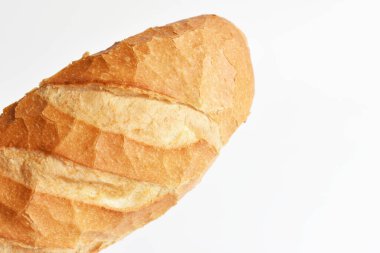 Ekmek beyaz arkaplanda izole edilmiş, ekmek, fırın, ekmek