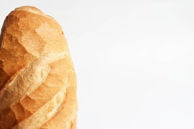 Ekmek beyaz arkaplanda izole edilmiş, ekmek, fırın, ekmek