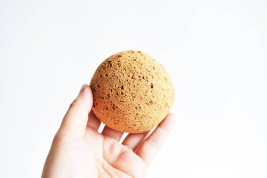 Lezzetli ve lezzetli bir Kore Mochi ekmeği ya da Japon Susam Mochi çöreği, fırın, fast food, abur cubur, aperatif, kahvaltı, fırın, ev yapımı, diyet yemeği