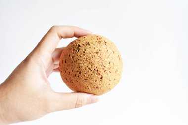 Lezzetli ve lezzetli bir Kore Mochi ekmeği ya da Japon Susam Mochi çöreği, fırın, fast food, abur cubur, aperatif, kahvaltı, fırın, ev yapımı, diyet yemeği