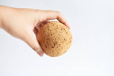 Lezzetli ve lezzetli bir Kore Mochi ekmeği ya da Japon Susam Mochi çöreği, fırın, fast food, abur cubur, aperatif, kahvaltı, fırın, ev yapımı, diyet yemeği