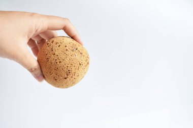 Lezzetli ve lezzetli bir Kore Mochi ekmeği ya da Japon Susam Mochi çöreği, fırın, fast food, abur cubur, aperatif, kahvaltı, fırın, ev yapımı, diyet yemeği