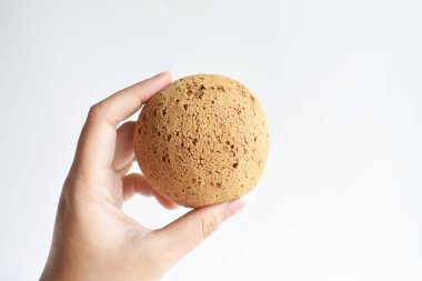Lezzetli ve lezzetli bir Kore Mochi ekmeği ya da Japon Susam Mochi çöreği, fırın, fast food, abur cubur, aperatif, kahvaltı, fırın, ev yapımı, diyet yemeği