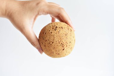 Lezzetli ve lezzetli bir Kore Mochi ekmeği ya da Japon Susam Mochi çöreği, fırın, fast food, abur cubur, aperatif, kahvaltı, fırın, ev yapımı, diyet yemeği