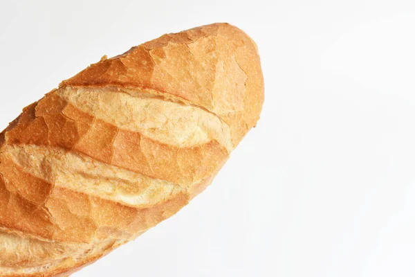 Chléb Izolovaný Bílém Pozadí Bochník Pečivo Pekařství — Stock fotografie