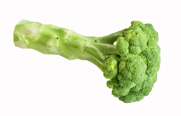 Broccoli Isolati Fondo Bianco Senza Ombra Cavolfiore Verde Isolato Vegano — Foto Stock