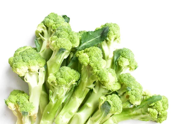 Brokuły Izolowane Białym Tle Zielony Kalafior Izolowane Wegańskie Warzywa Gotowanie — Zdjęcie stockowe