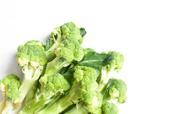Broccoli Isolated White Background Green Cauliflower Isolated Vegan Vegetables Cooking — Stock Photo, Image