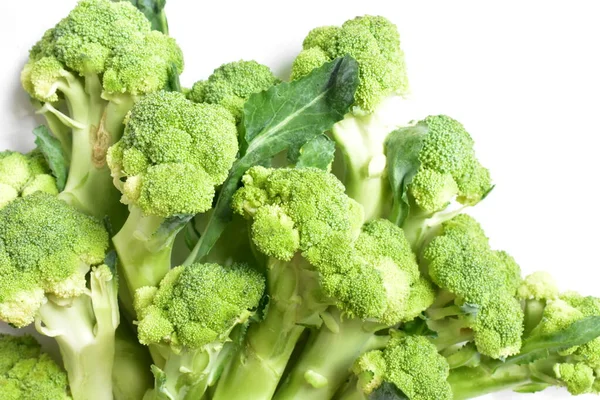 花椰菜分离于白色背景 绿花分离 健康食品 — 图库照片