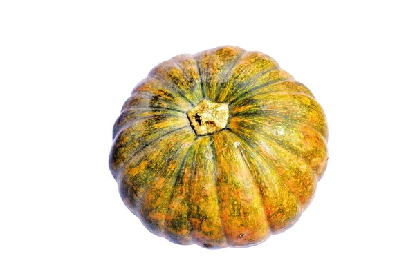 Zucca Isolata Sfondo Bianco Zucca Halloween Con Percorso Ritaglio Senza — Foto Stock