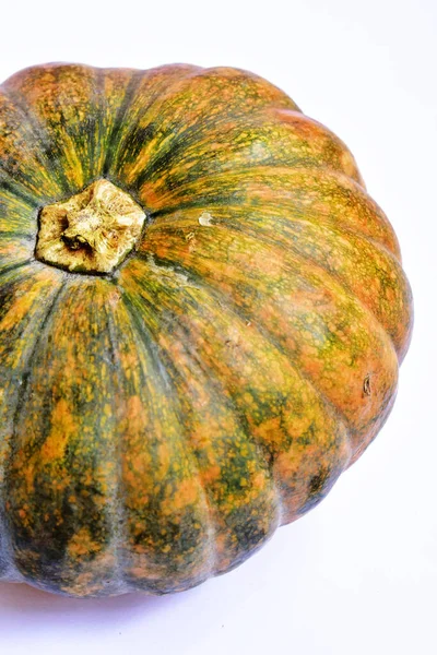 Beyaz arka planda izole edilmiş balkabağı, Cadılar Bayramı balkabağı, sonbahar arka planı, Şükran Günü balkabağı