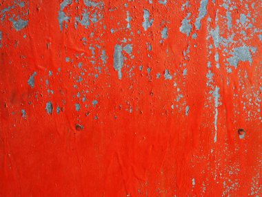 Kırmızı, çinko arkaplanı soyuyor..