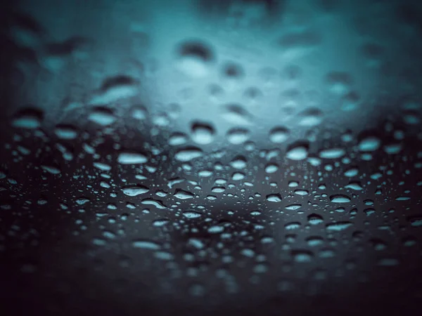 Rain drops on the glass during the heavy rains in the rainy season.