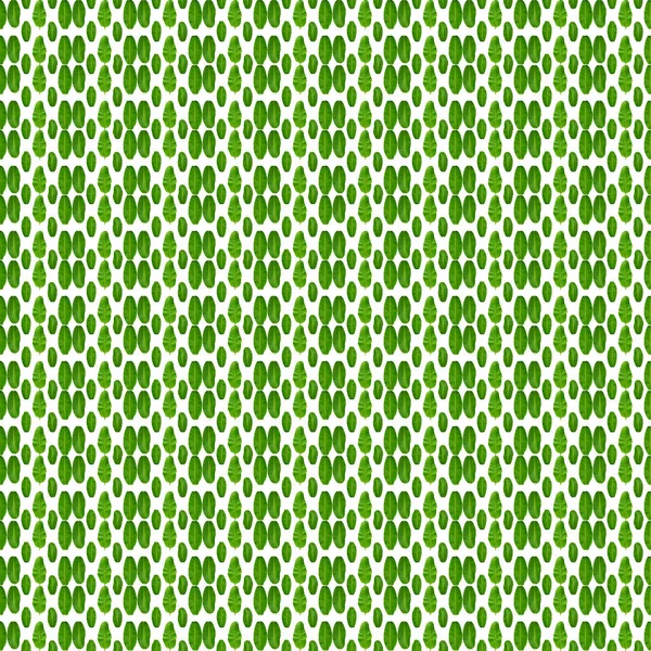 Sömlöst Mönster Gröna Bananblad Vit Bakgrund Växter Sömlösa Mönster Koncept — Stockfoto