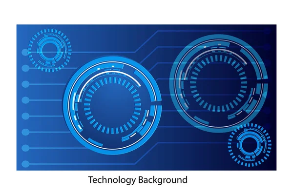 Technology Connection Digital Data Big Data Concept Technology Background Template — Stock Vector