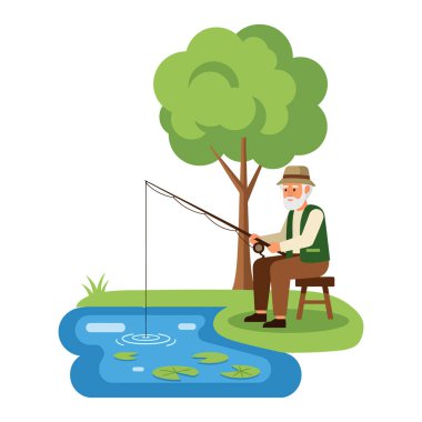 Yaşlı kadın dikiş yapıyor - Büyükanne dikiş dikiyor ve dikiş dikiyor