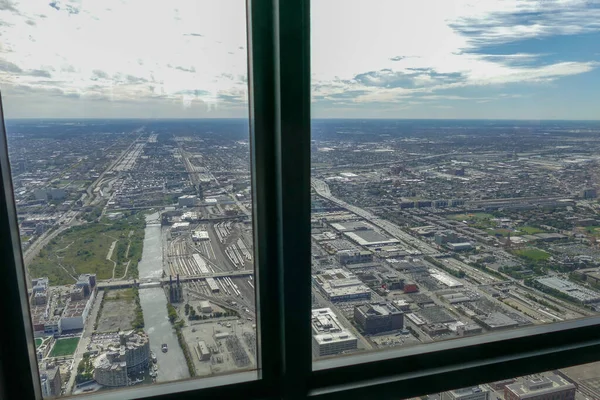 Вид Высоких Зданий Чикаго Летние Каникулы — стоковое фото