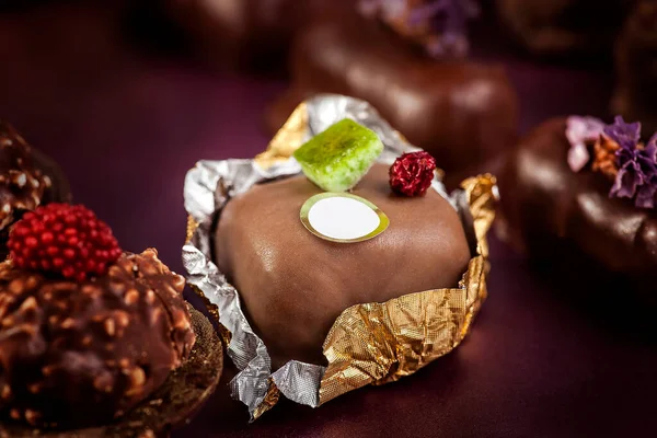 Mignon Chocolate Dulces — Foto de Stock