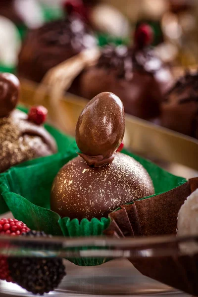 Pequeño Chocolate Deliciosos Dulces — Foto de Stock