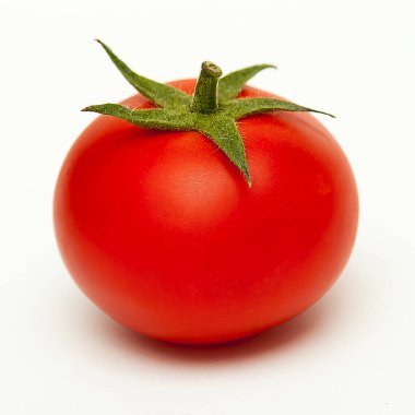 Beyaz arkaplanda domates