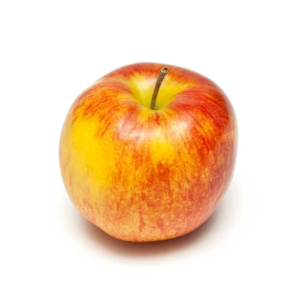 Beyaz arkaplanda taze kırmızı elma