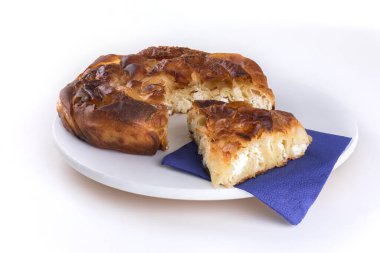 Bosna Burek 'i yuvarladı. Saraybosna 'dan turta.