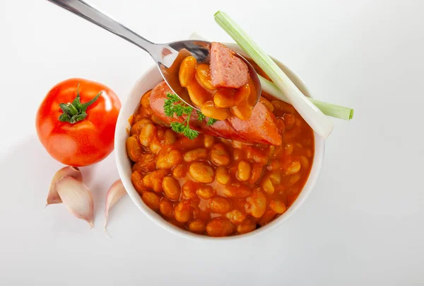 Füme sosisli fasulye, Pasulj.