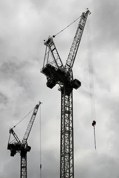 Grúas Obra Londres Reino Unido — Foto de Stock