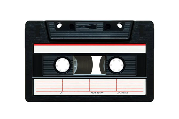 Cassette Tape Geïsoleerd Tegen Een Witte Achtergrond — Stockfoto