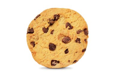 Çikolata parçacıklı bisküvi.