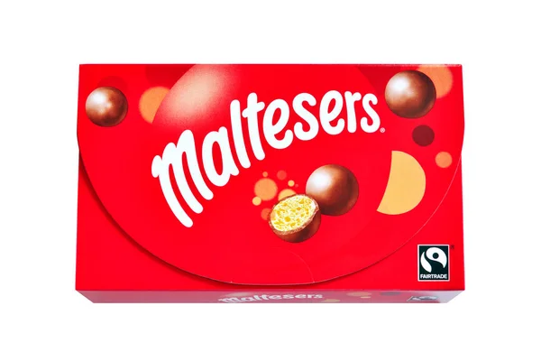 Caixa Maltesers Popular Produto Confeitaria Britânico — Fotografia de Stock