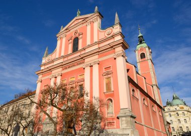 Ljubljana, Slovenya. Fransisken Haber Kilisesi.