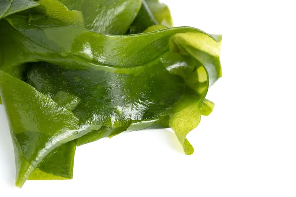 Frische Algen Wecken Isoliert Auf Weißem Hintergrund Japanisches Essen — Stockfoto