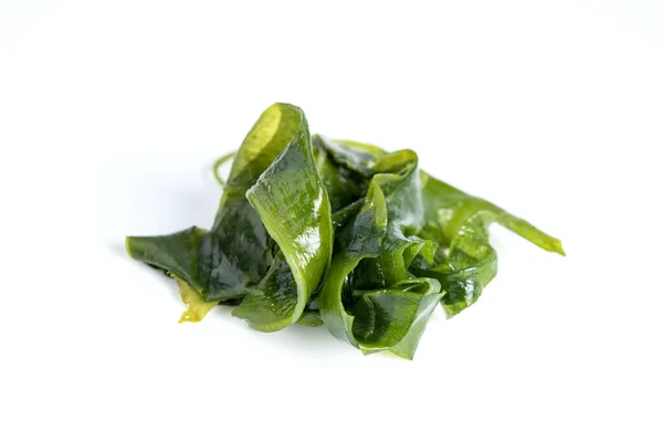 Japanische Algen Wakame Isoliert Auf Weißem Hintergrund — Stockfoto