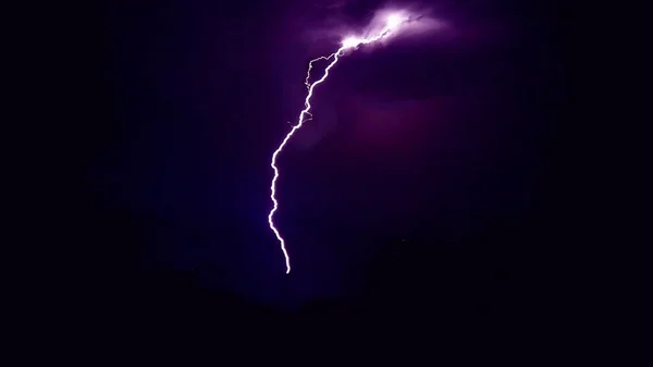 Blitz Nachthimmel — Stockfoto