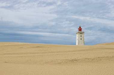 Nord 'da Danimarka' daki Rugbjerg deniz feneri.